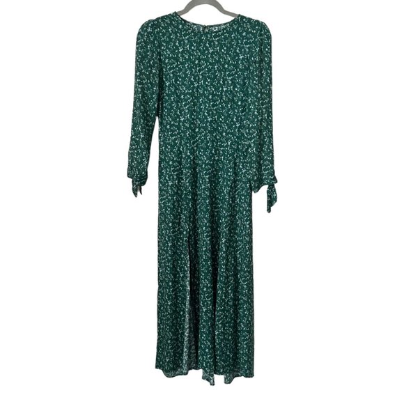 Reformation Zelda Long Tie Sleeve Midi Dress in Rosemarie Floral - Picture 3 of 10